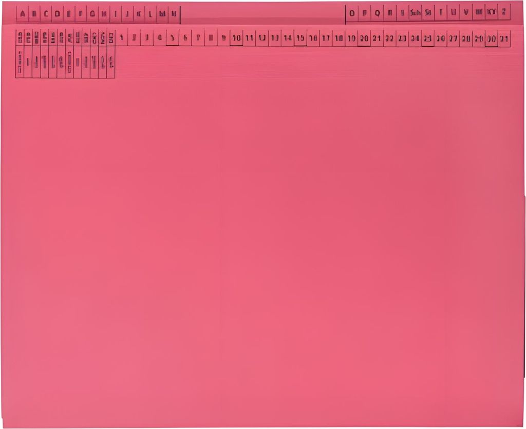 Q-Connect KF15802 Kanzleihefter B ungefalzt - Rechtsheftung/Linksheftung, 1 Tasche, 1 Abheftvorrichtung, rot