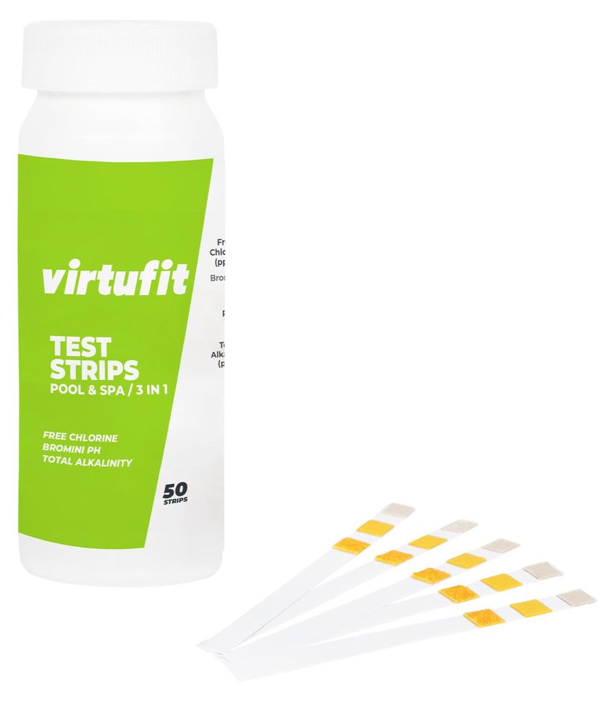 VirtuFit Pool-Teststreifen Set, 50 Stück - pH, Chlor & Produktbild 