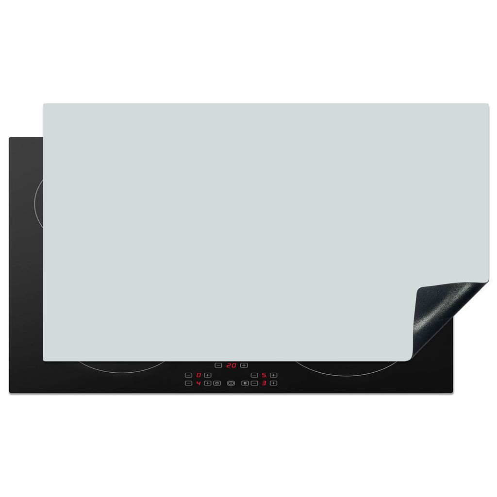 KitchenYeah Herdabdeckplatte Silber - Grau - Metall - Leicht , 91x52cm, Küche Deko, Glaskeramikkochfeld Herdabdeckung, Abdeckplatte fùr Kochfeld