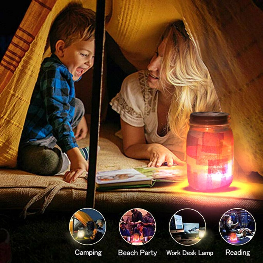 6 Stück Solarleuchten Ersatz Top Solarpanel Latern mit LED Produktbild 9