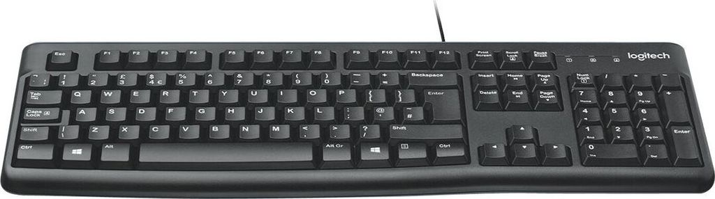 Logitech K120, Volle Größe (100%), Kabelgebunden, USB, Produktbild 