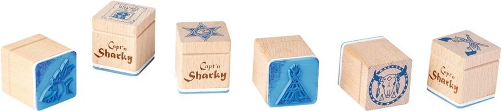 Die Spiegelburg - Holz-Stempel Captn Sharky, sort.