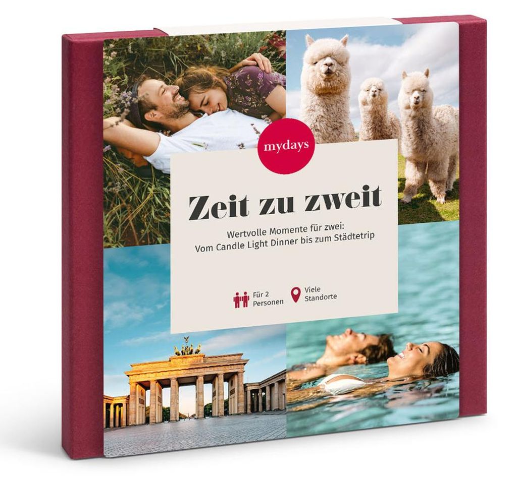 mydays Geschenkbox Zeit zu zweit; Erlebnis verschenken oder Produktbild 