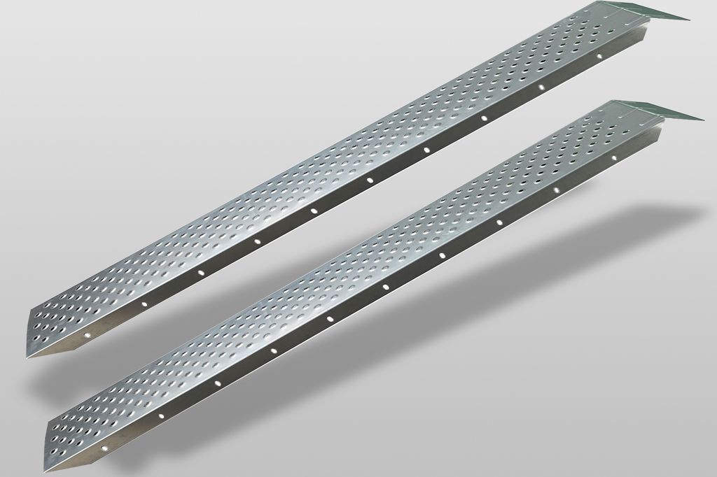 TRUTZHOLM 2 x Auffahrrampe 180 cm Tragkraft 400 kg Stahl Produktbild 