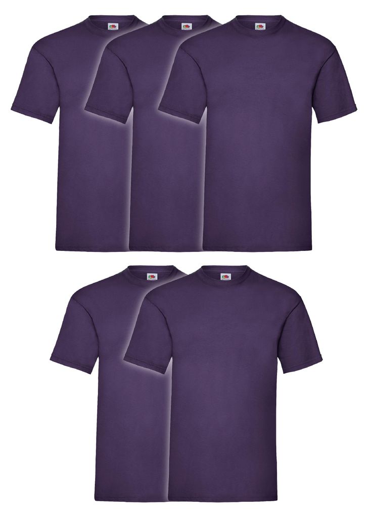 5er Pack Fruit of the Loom Valueweight T-Shirt + GRATIS Produktbild 