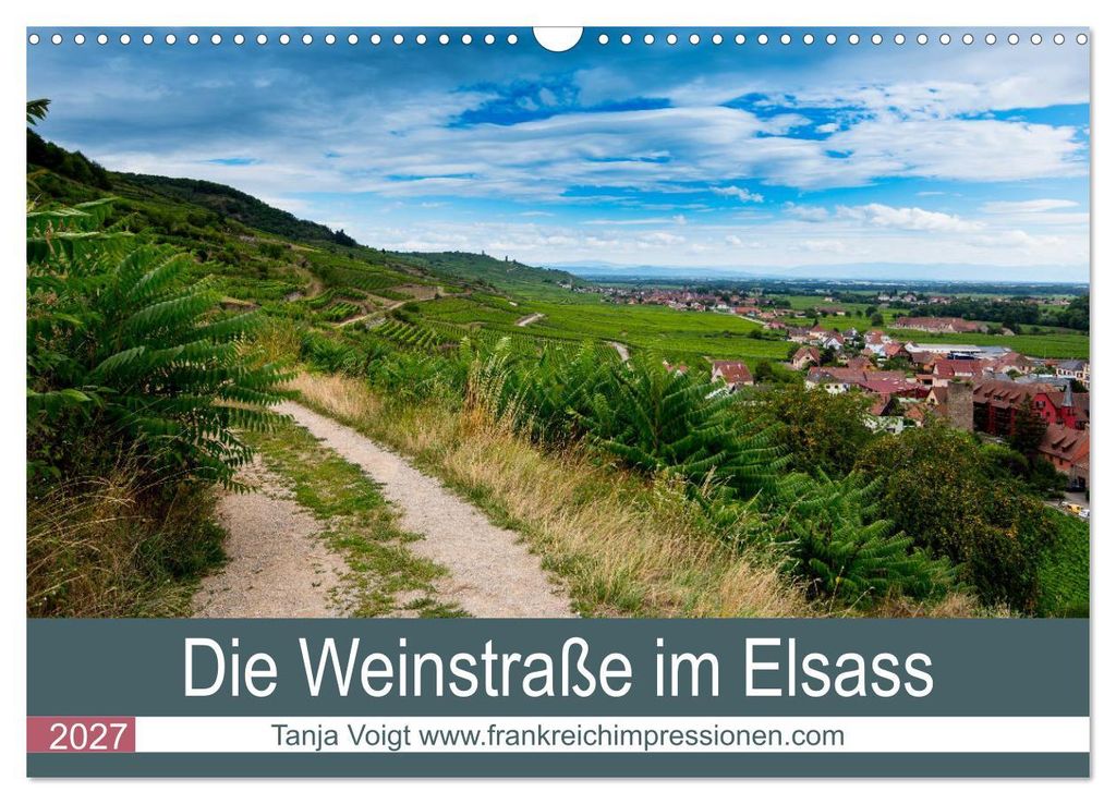 Die Weinstaße im Elsass (Wandkalender 2027 DIN A3 quer), CALVENDO Monatskalender