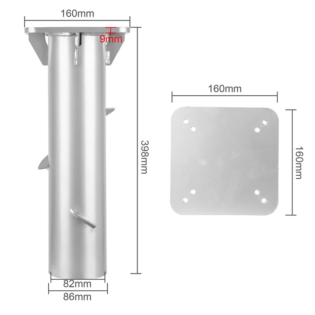 Base Ombrellone Metallo 16cm Jopassy - Supporto Design Salvaspazio - 2