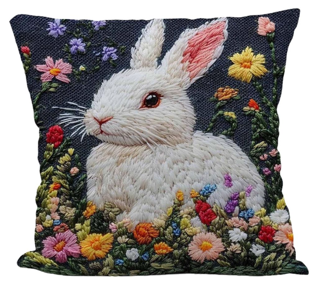 Kissenbezug mit quietschender Ziege, Esel, Kaninchen, Welpe und Alpaka-Print, Kissenbezug für Sofa, Bett, Schlafzimmer, Studentenwohnheim, Heimdek...