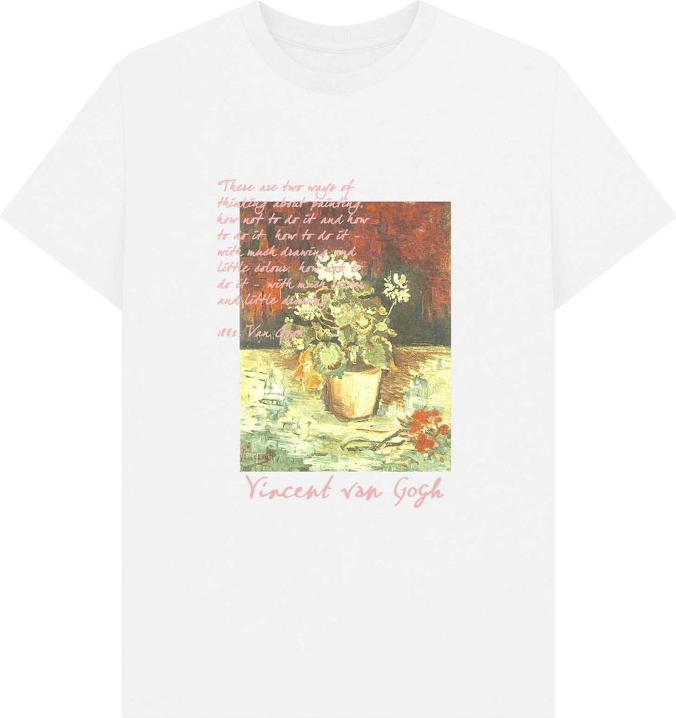 Apoh - "Geranium" T-Shirt für Herren/Damen Uni PN1714 (S) (Weiß)