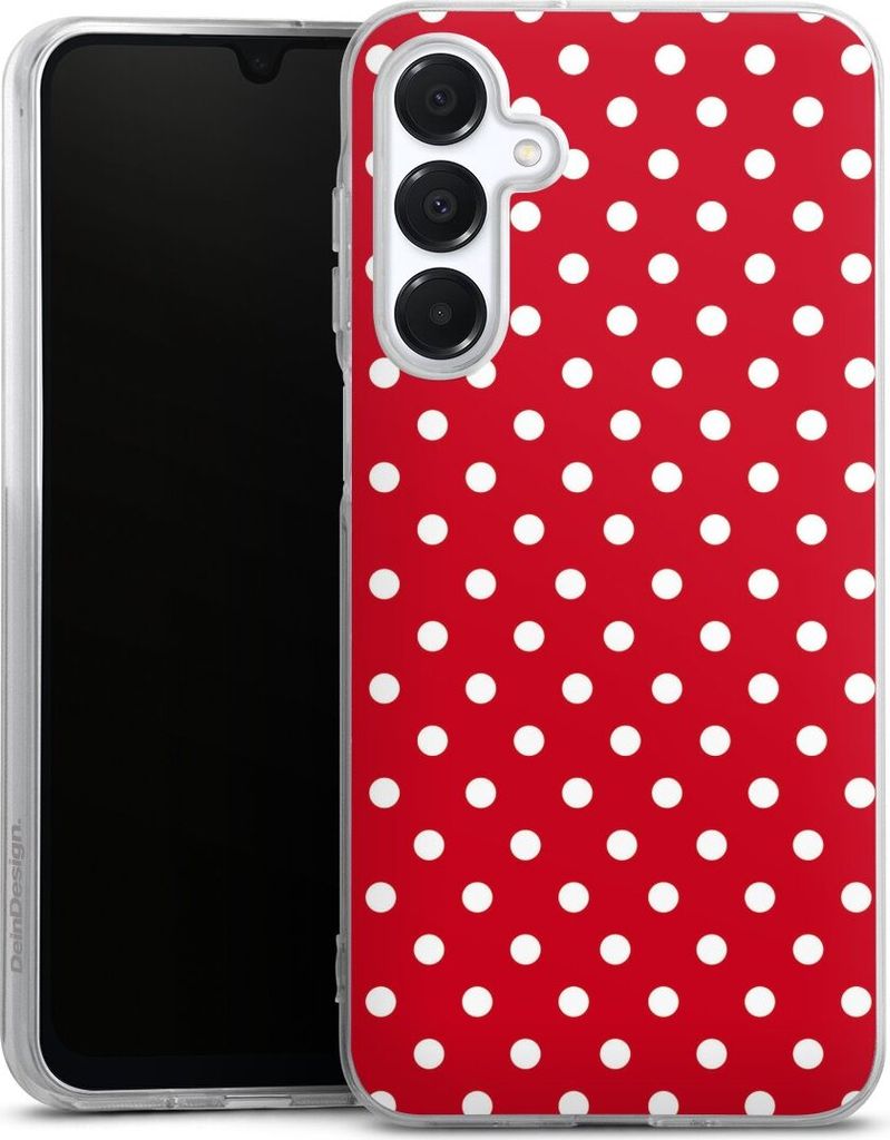 DeinDesign Handyhülle für Samsung Galaxy A16 5G Silikon Hülle Case Smartphone Schutzhülle Polka Dots Punkte Retro