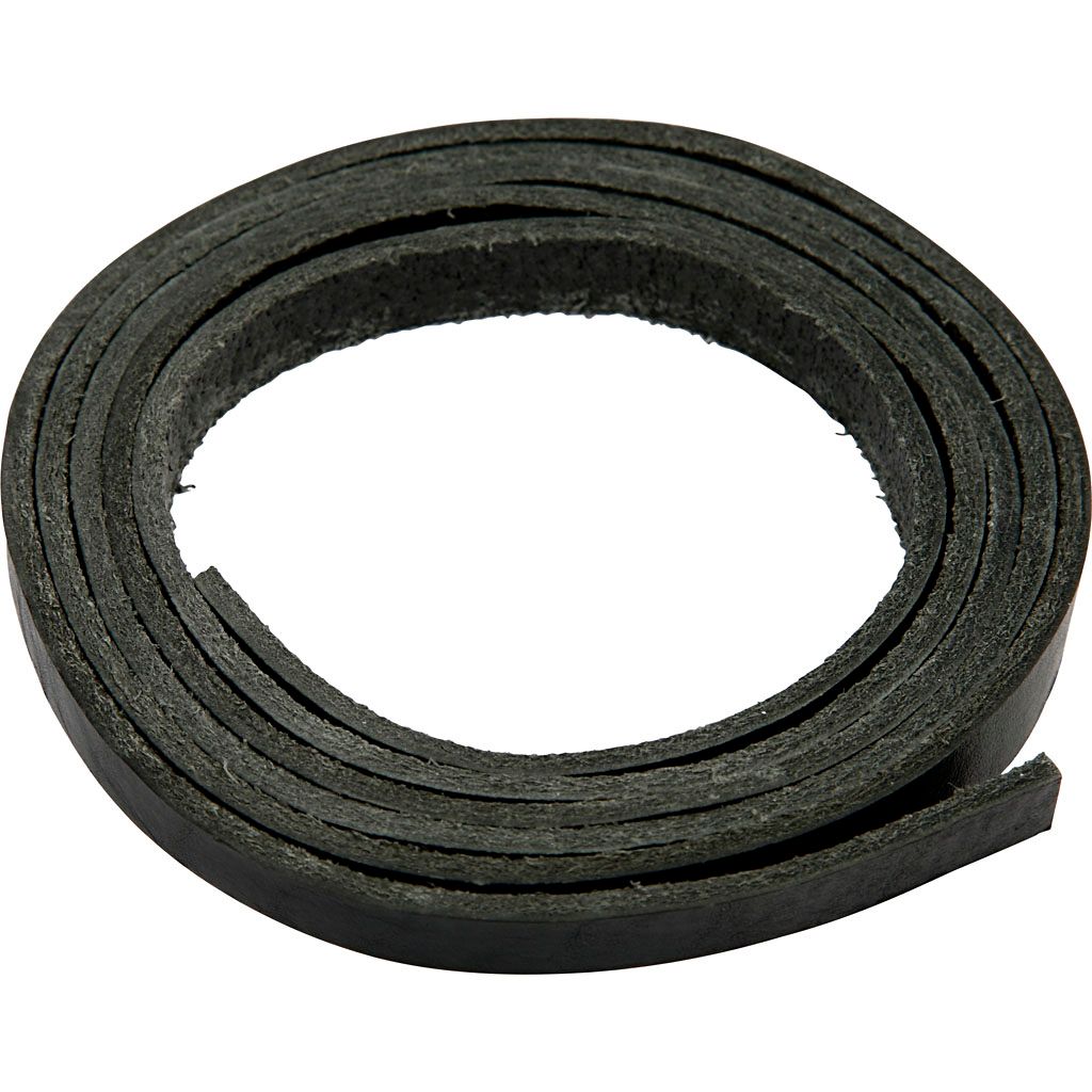 Creativ Company Lederband schwarz 2 Meter - Bastel Lederband