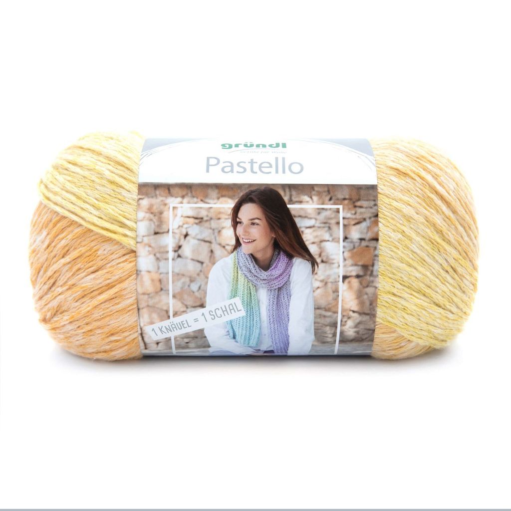 Gründl Pastello Garn 400m 200g Strickwolle Häkelgarn Pastellfarben Sunshine pastel color mottled
