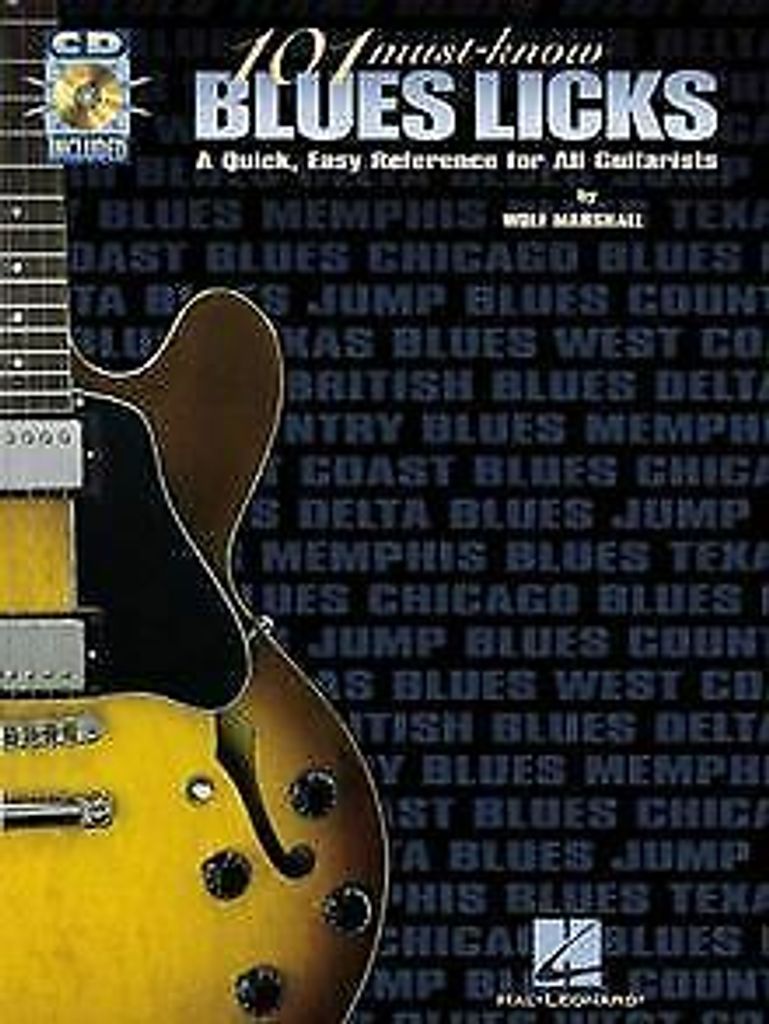 101 Must Know Blues Licks. Gitarre, Tabulatur (Tab ... Book