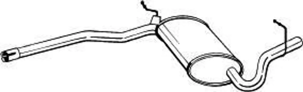 VEGAZ AS-261 Silencieux Central pour Audi A4 B6 B7 Berline et Avant