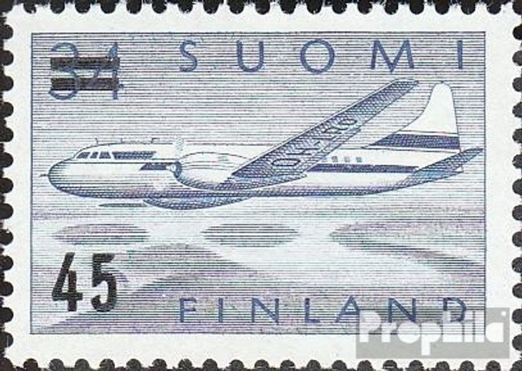 Briefmarken Finnland 1959 Mi 505 (kompl.Ausg.) postfrisch Freimarke Flugzeug