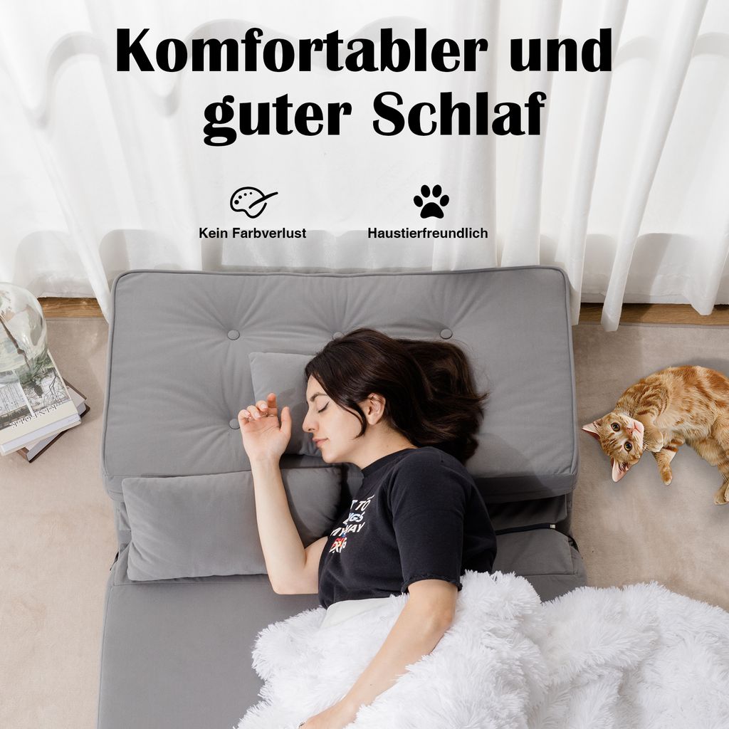 COMHOMA Relaxsessel Bodensofa Klappbar Bodensessel mit Produktbild 3