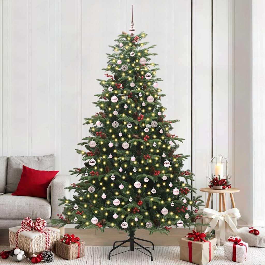 (Robust Möbel)Künstlicher Weihnachtsbaum - Tannenbaum/Christbaum - einfach aufzubauen - mit 300 LEDs - mit Ständer Grün 240cm DE142786 - Ch...