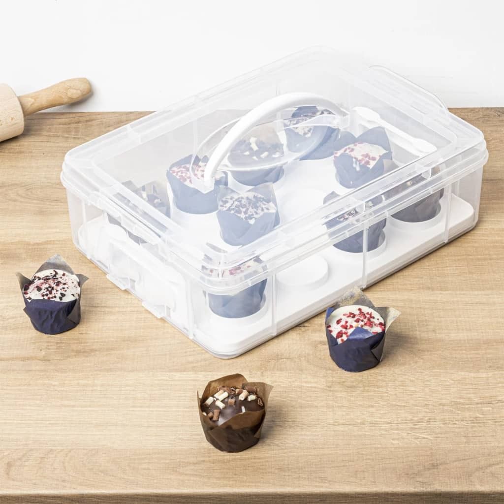 HI Aufbewahrungsbox für 12 Cupcakes 6 L Transparent Produktbild 6