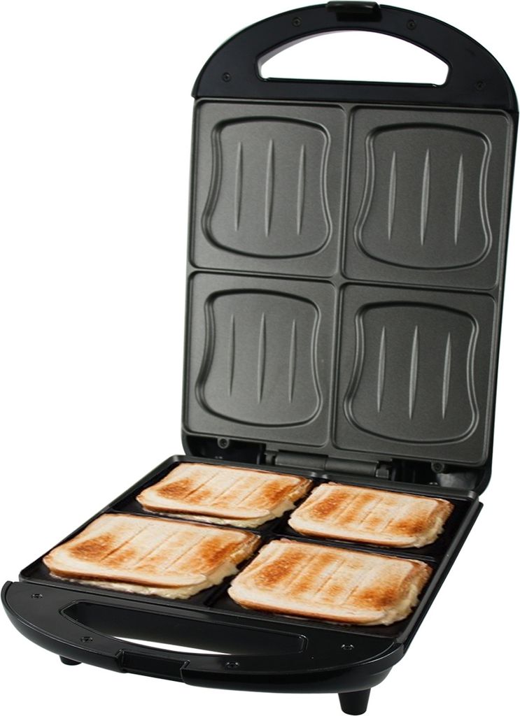 Emerio Sandwichtoaster XXL Family  4x Muschelform, Antihaft Produktbild 3