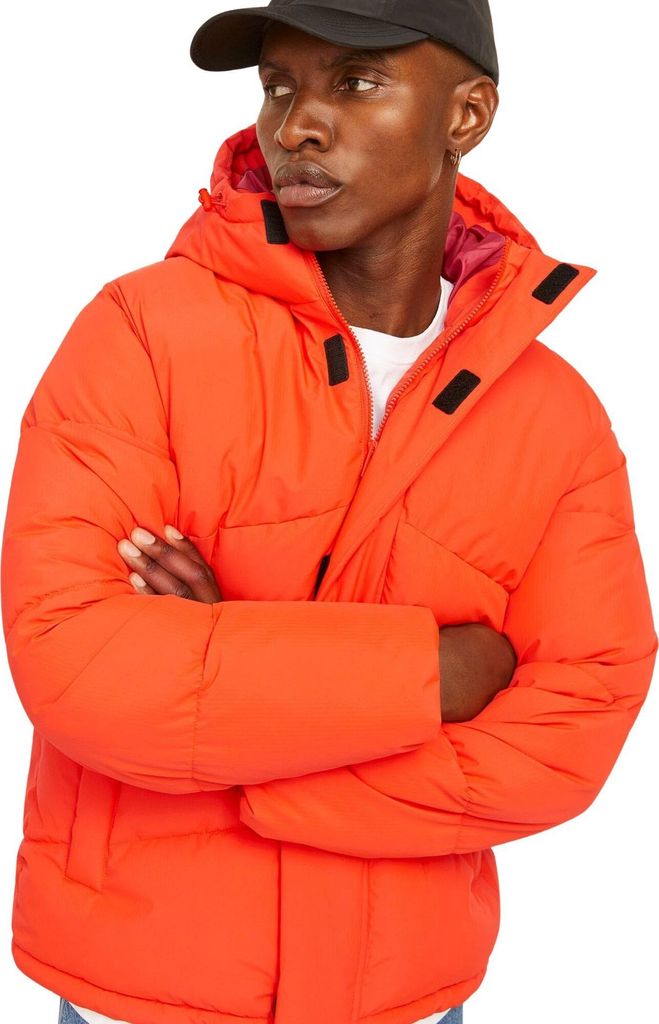 Jack Jones World Puffer Jacke Orange M Herren Orange M - Main Image