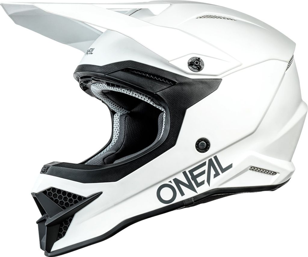 Oneal 3Series Solid Motocross Helm (White,XL (61/62)) Produktbild 