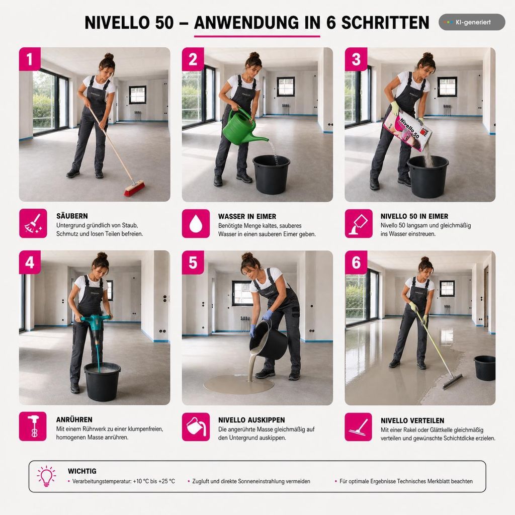 BAUMIT Nivelliermasse Nivello 50 25kg Ausgleich bis 50mm Immagine del prodotto 
