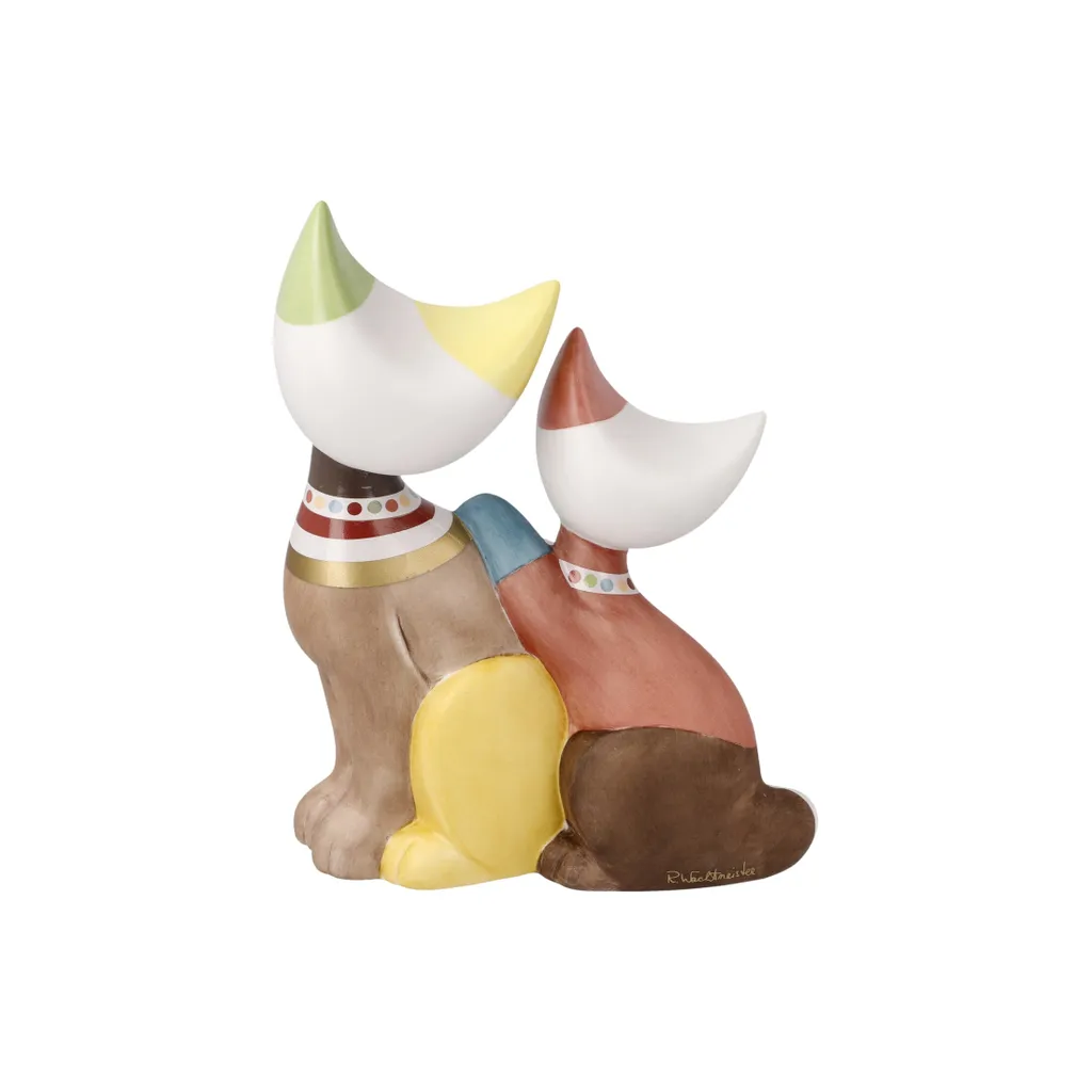 Figurine Chat Noemi e Taddeo Goebel - Statuette de Collection Décorative - 2