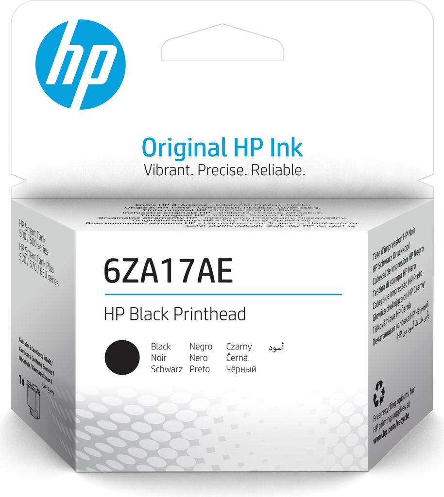 HP Czarna głowica drukująca 6ZA17AE, Głowice drukujące HP Zdjęcie produktu 