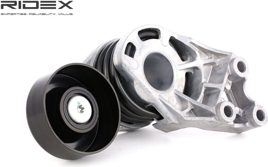 RIDEX 541V0027 Keilrippenriemenspanner für VW POLO (9N) Lupo (6X1, 6E1) Fox Schrägheck (5Z1, 5Z3, 5Z4) Polo Limousine (9A4, 9A2, 9N2, 9A6) für AUDI