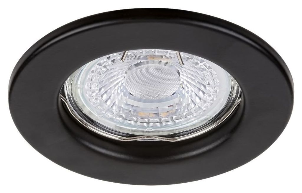 Rabalux 2151 Deckenstrahler 1 Spot Relightspot, GU5.3, schwarz, rund, Einbau, Minimal, IP20, ø80mm