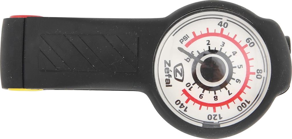 ZÉFAL Luftdruckprüfer Mit Manometer bis passend für Sclaverand- und Schraderventil