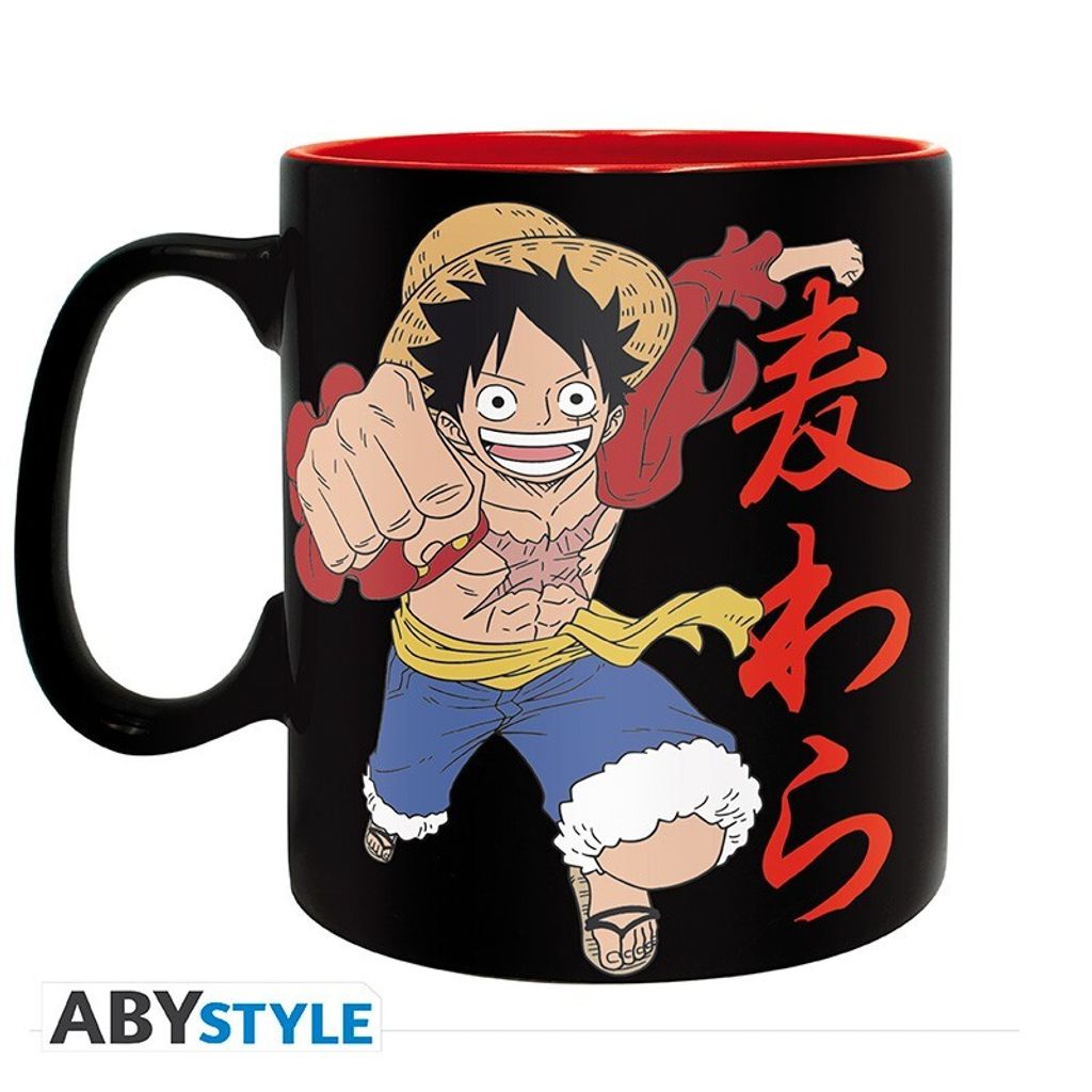 ONE PIECE – Tasse – 460 ml – Luffy & Totenkopf – Produktbild 