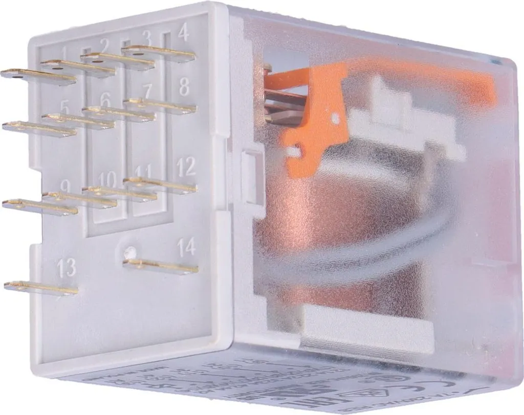 Relais Électromagnétique 4 RT 6A pour Armoire Électrique Bobine 220V