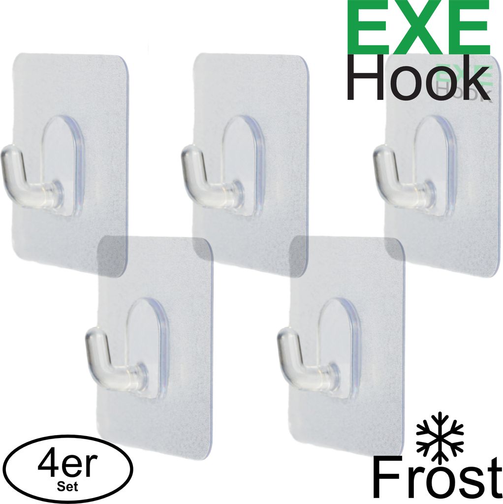 5x EXE Hook Haken selbstklebend handtuchhalter ohne bohren Produktbild 