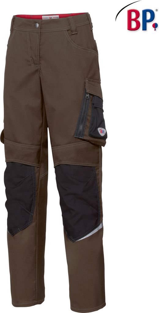 BP Arbeitshose für Damen - braun/schwarz - 44n
