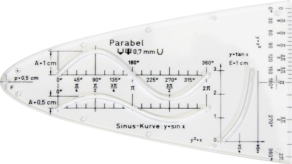 Milan Parabel 550 Zeichengerät Mathematik Schule Geometrie Produktbild 