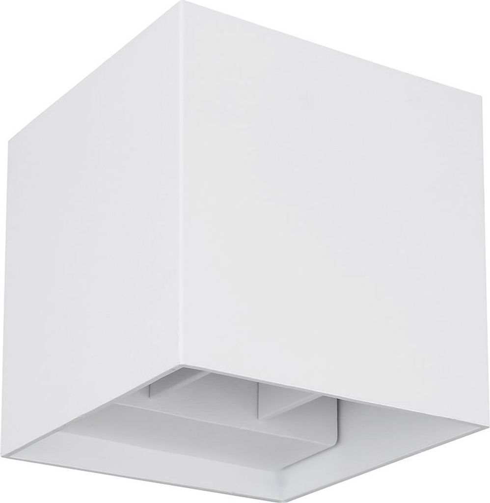 LED Außen-Wandleuchte, Aluminium, Up & Down, weiß, L 10 cm