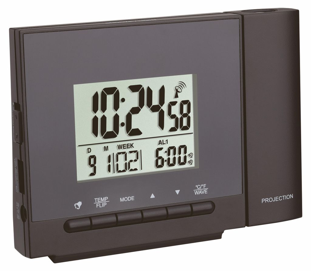 Funk-Projektionswecker mit Temperatur 60.5013.01 TFA Produktbild 