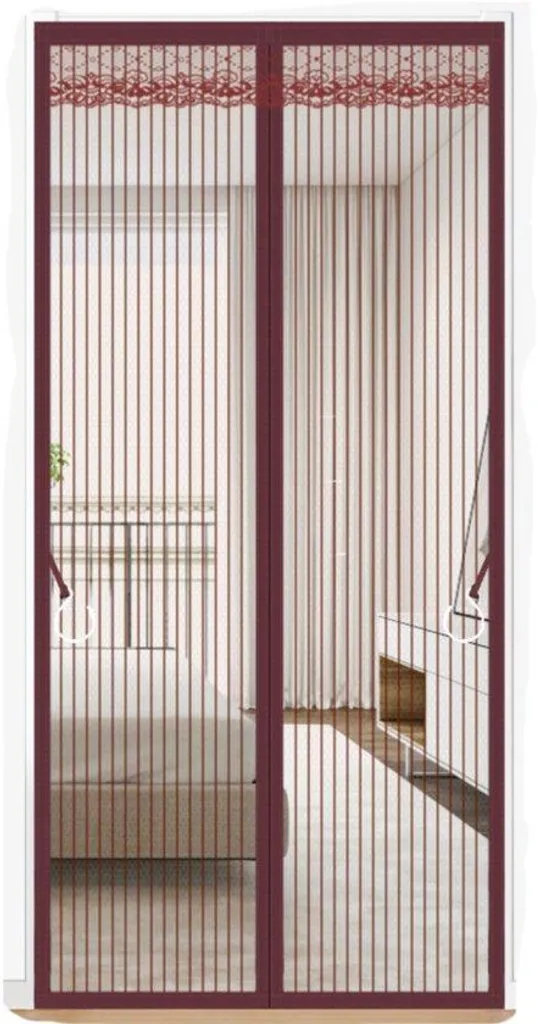Rideau de protection anti-moustiques magnétique pour porte 120x210 cm