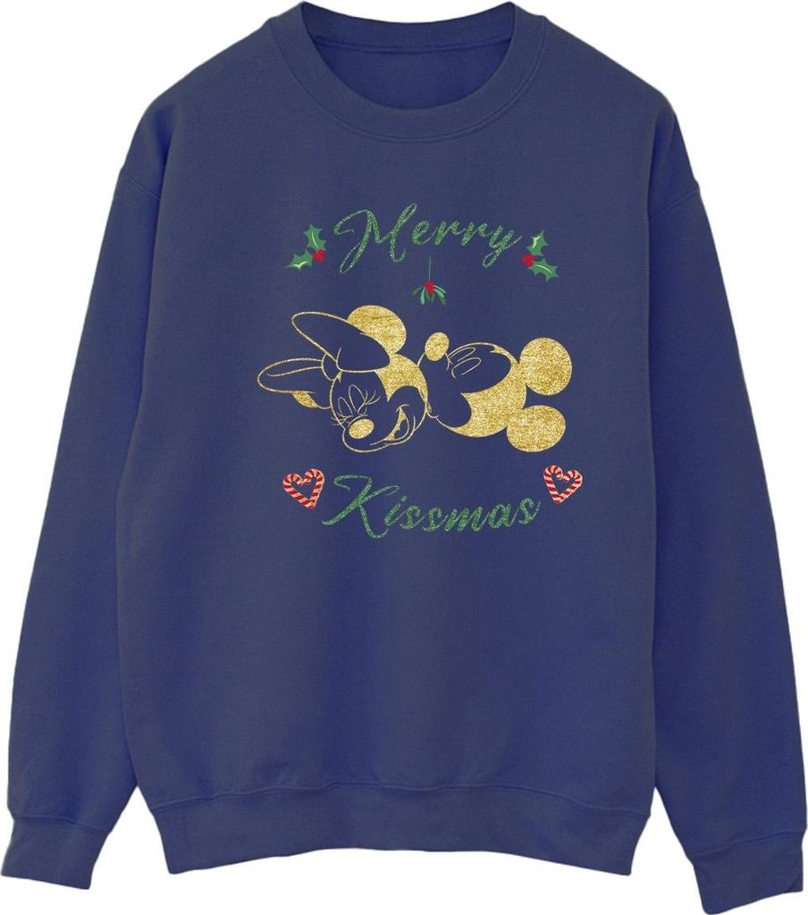 Disney - "Merry Kissmas" Sweatshirt für Damen BI28887 (XL) (Marineblau)