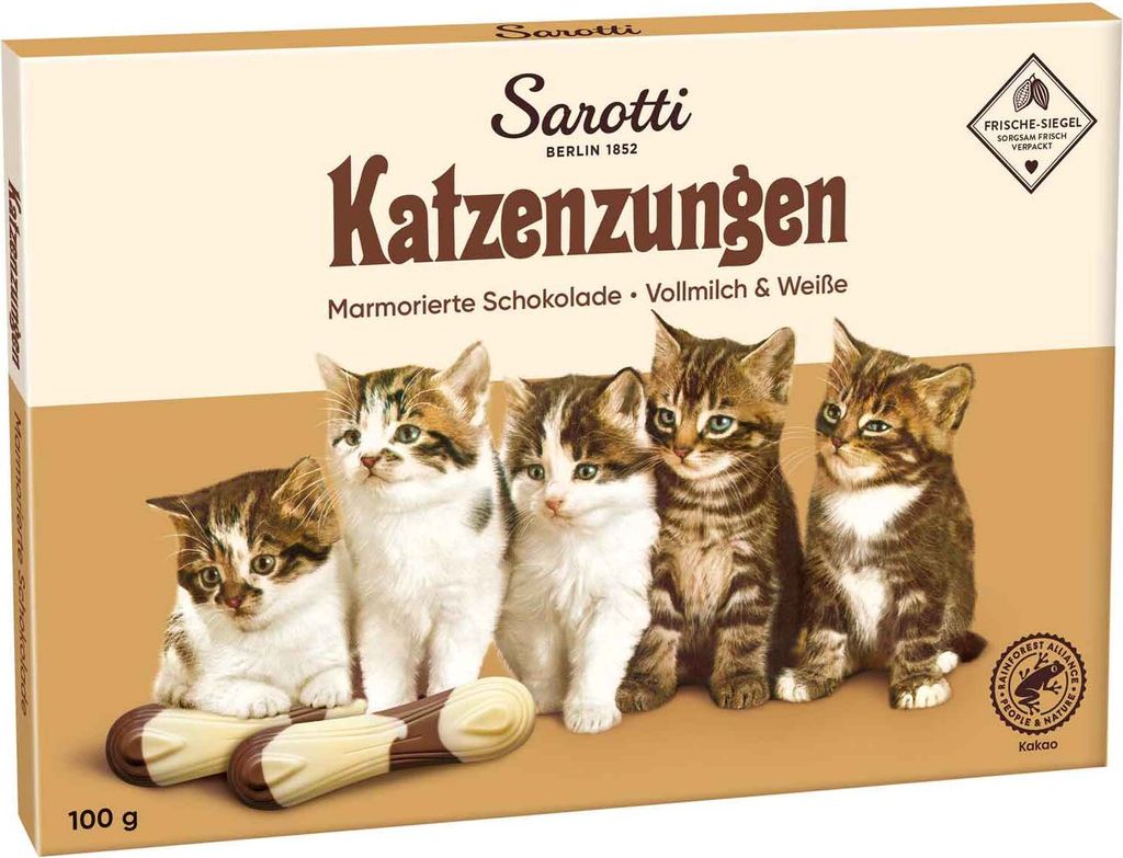 Sarotti Katzenzungen VM-Weiss marmoriert 100g #2 Produktbild 