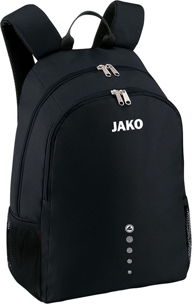 A black JAKO rucksack is shown against a white background.