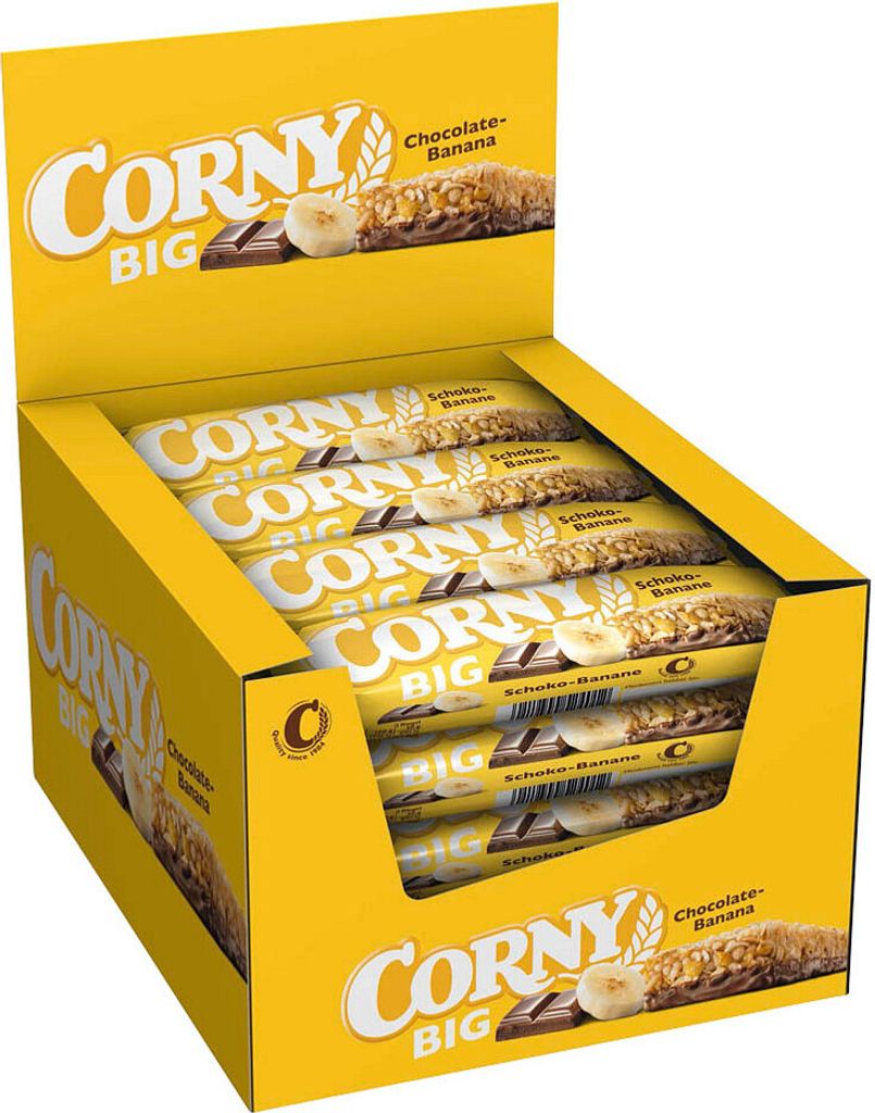 Corny Big barre de muesli au chocolat et à la banane, Image du produit 