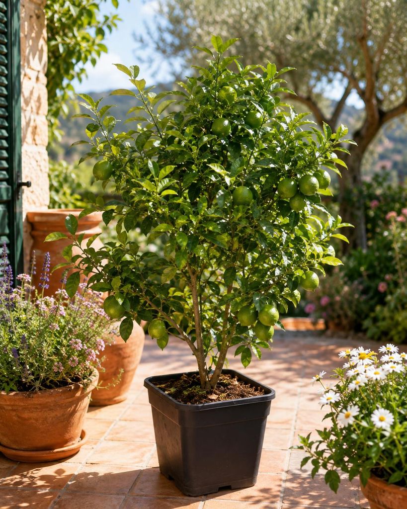 Rangpur Limette, Lima Rossa, 70–100 cm. *Citrus limonia*. Productafbeelding  AI-gegenereerde afbeelding
