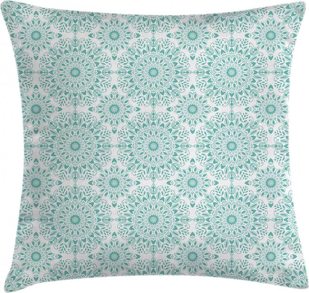 ABAKUHAUS Orientalisch Kissenbezug, Oriental-Strudel, Digitaldruck Wasser Resistent Farbfest mit Reißverluß und Waschbarer Kissenhülle, 50 x 50 ...