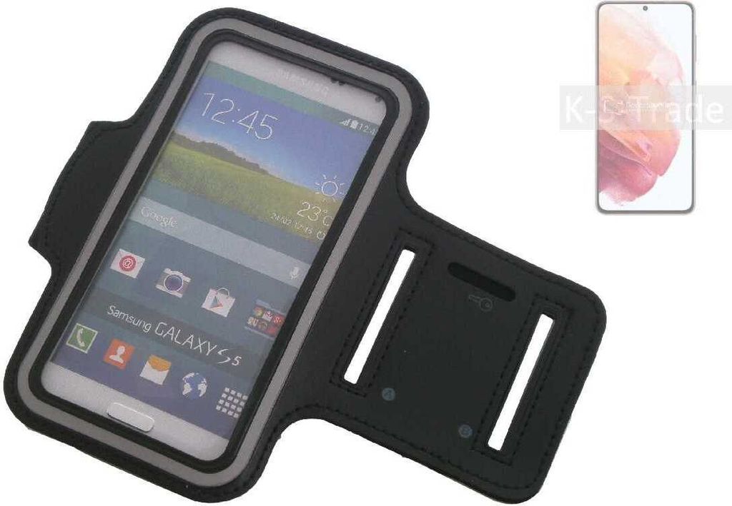 Kompatibel mit Samsung Galaxy S21 5G SD888 Neopren Jogging Armband Sportarmband Oberarmband schwarz kompatibel mit Samsung Galaxy S21 5G SD888 mit
