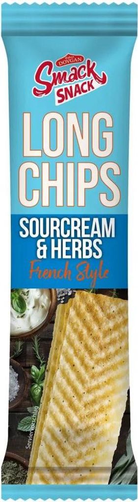 Smack Snack Long Chips French Style Sourcream & Herbs 60g Produktbild 