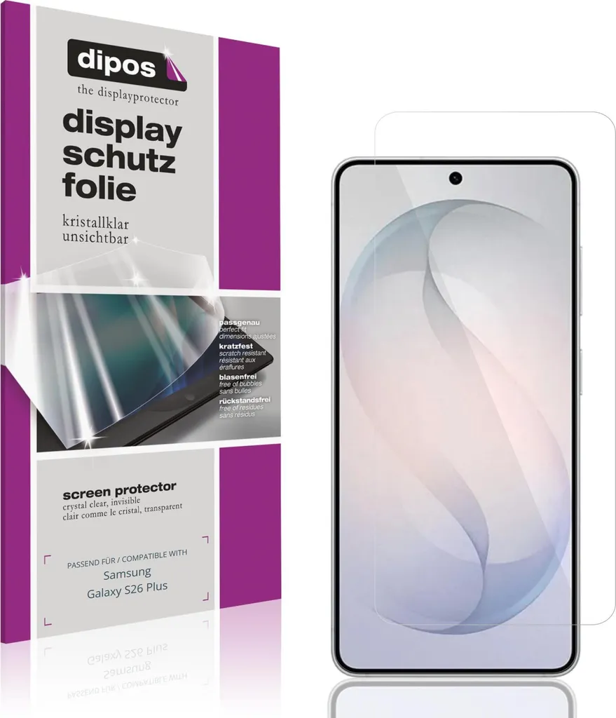 Dipos Vetro Temperato Per IPhone 6 Plus / 6s Plus – Pellicola Protettiva, Trasparente, Anti Graffio, Facile Applicazione, Protezione Schermo