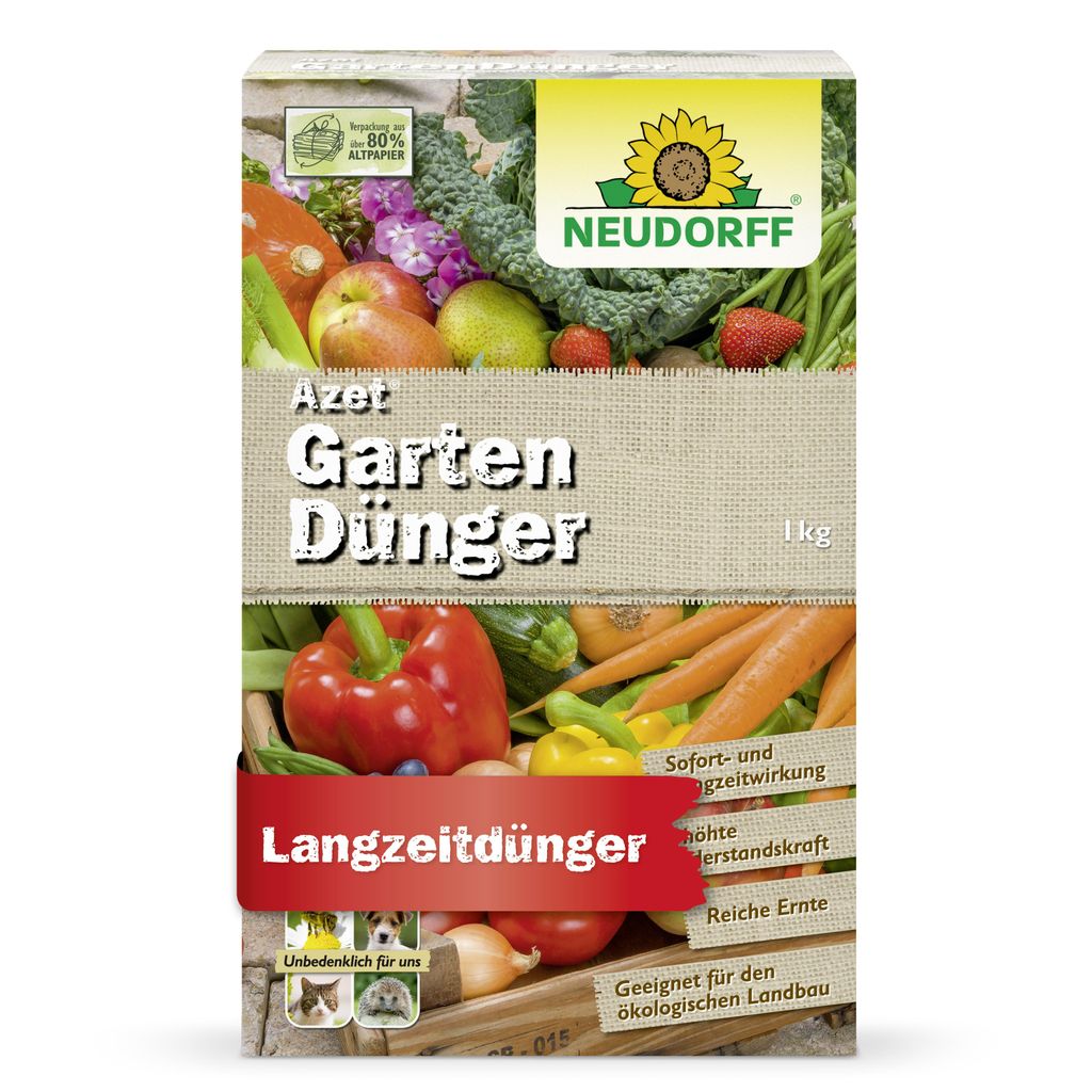 Neudorff Azet UniversalDünger - 1 kg organischer Sofort- & Produktbild 