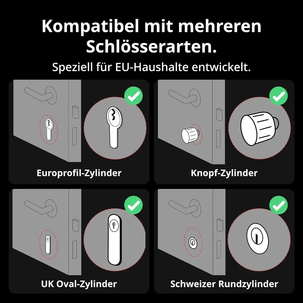 Serrure Électronique SwitchBot Lock Pro Noire avec Déverrouillage App
